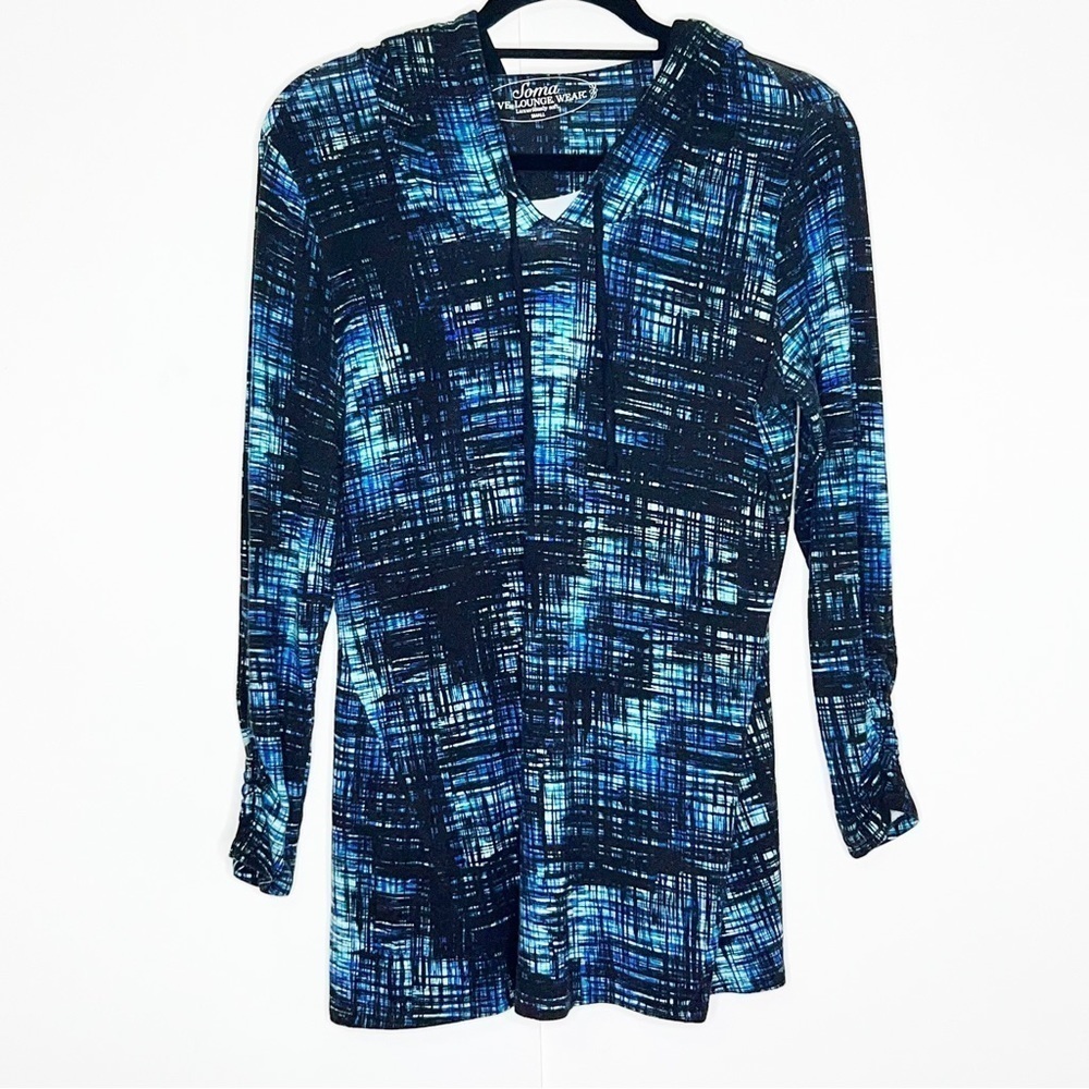 Soma Loungwear‎ Soft Hoodie in Brush Stroke